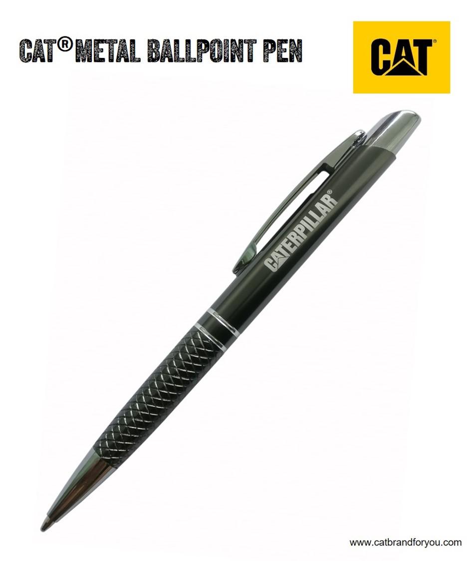 CAT® Metal Black Ballpoint Pen