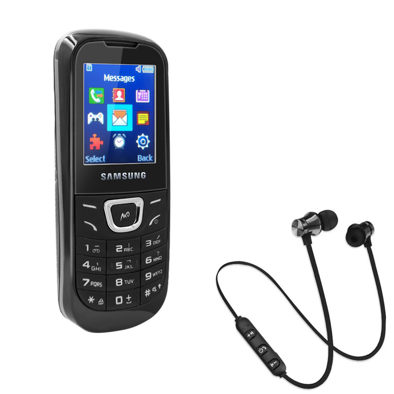 มาพร้อมกับหูฟังบลูทู ธ XT11 ฟรี / โทรศัพท์มือถือซัมซุงของแท้โทรศัพท์มือถือคลาสสิค รุ่น Samsung GT-E1220 ระบบ Dual SIM ปุ่มกดใหญ่สะใจ กดง่าย เห็นชัด