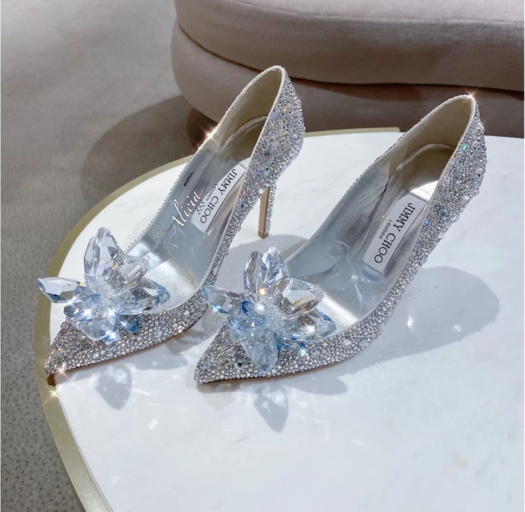 JIMMY CHOO ARI 110 คริสตัลสวารอฟสกี้ 