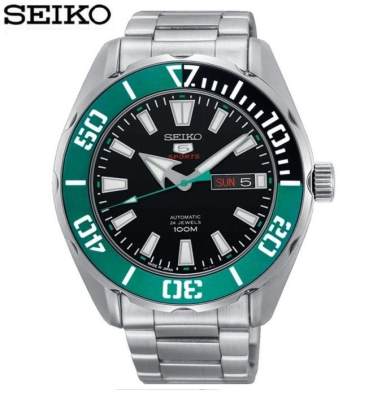 SEIKO 5 sports SRPC53J1 กรอบสีเขียวอัตโนมัติ