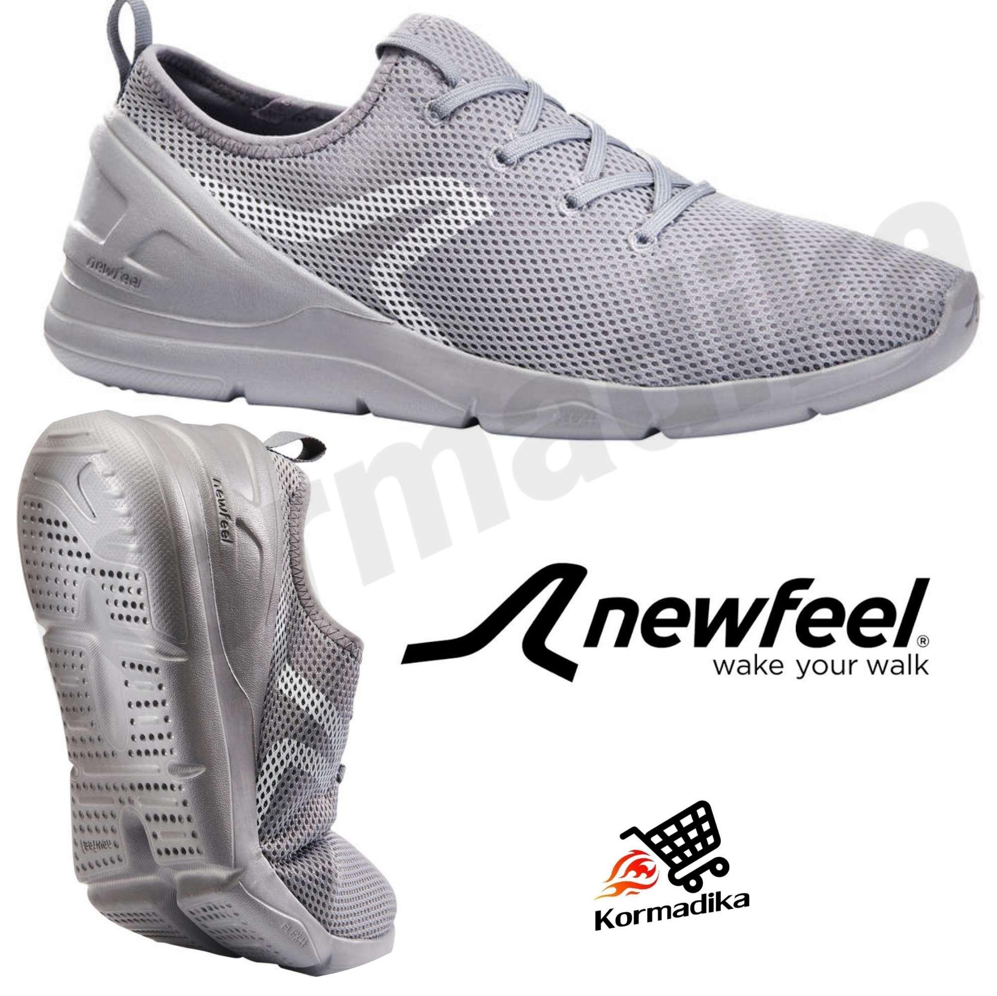 Exercise shoes รองเท้า Running Shoes รองเท้าใส่เดิน Newfeel​ รองเท้าออก​กำลังกาย​ Fitness walking shoes รองเท้าผ้าใบ รองเท้าใส่เดินเพื่อสุขภาพผู้ชายรุ่น PW 100