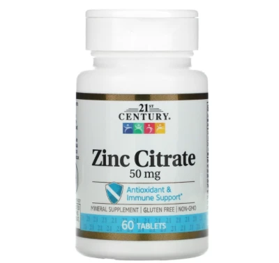 21st Century Zinc 50 mg 60 Tablets