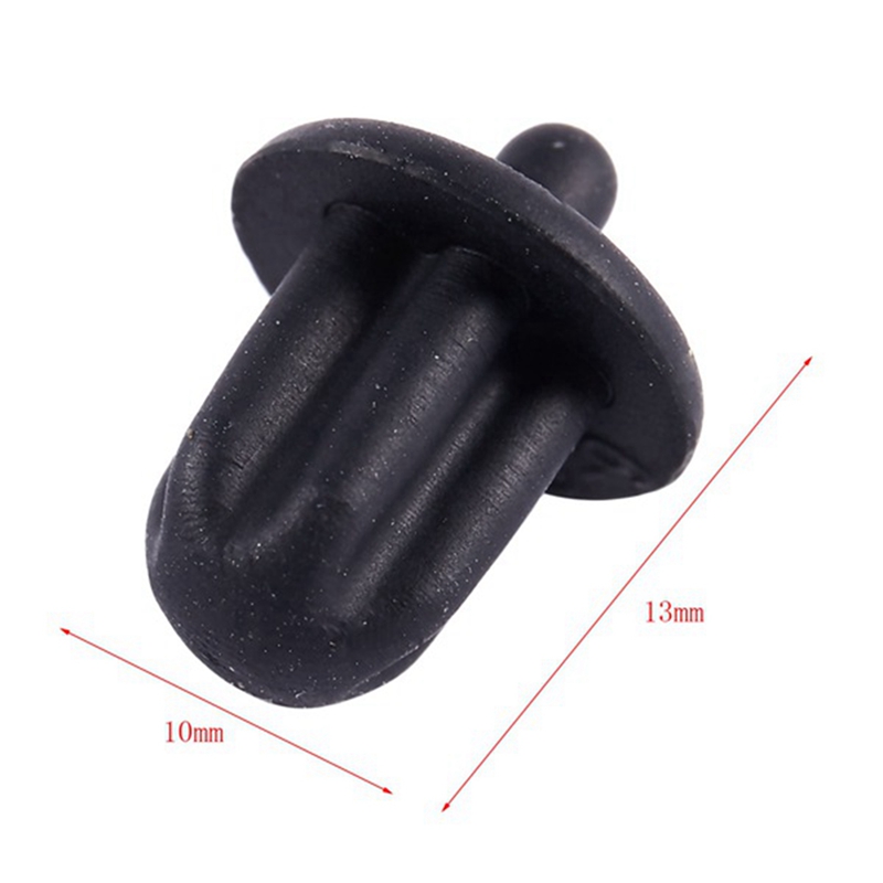 30X Black Rubber 6.35mm Audio Jack PC DVD Microphone Socket Dust Cover