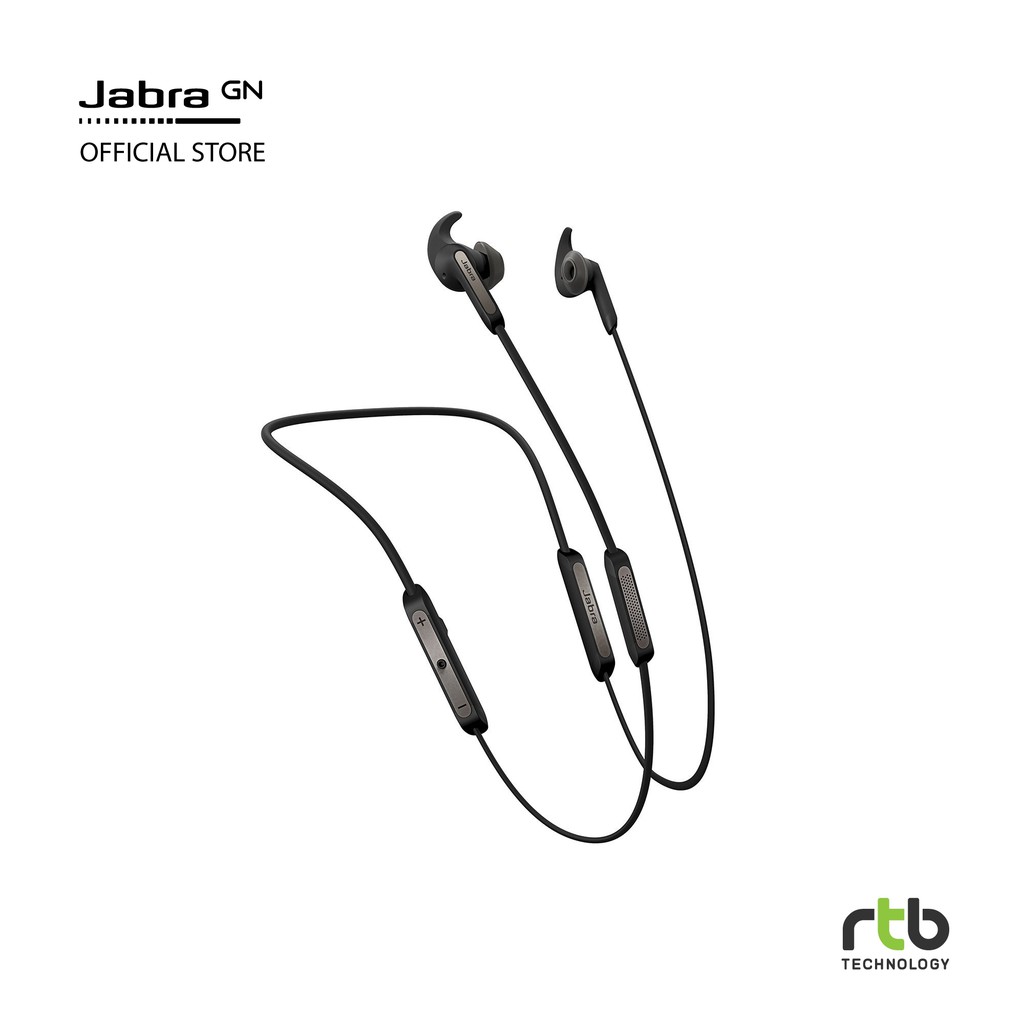 Jabra หูฟังไร้สาย รุ่น Elite 45e Enabled Wireless Bluetooth In-Ear Headphones – Titanium Black