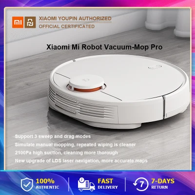 Xiaomi Mi Robot Vacuum Mop Pro 3 in 1 หุ่นยนตร์ทำความสะอาดแบบไร้สาย หุ่นยนต์ดูดฝุ่น Robot vacuum cleaner เครื่องดูดฝุ่น หุ่นยนต์ถูพื้น หุ่นยนต์กวาดพื้น