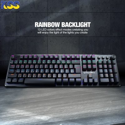 KEYBOARD NUBWO NK-34 FLICKER MECHANICAL (BLACK)