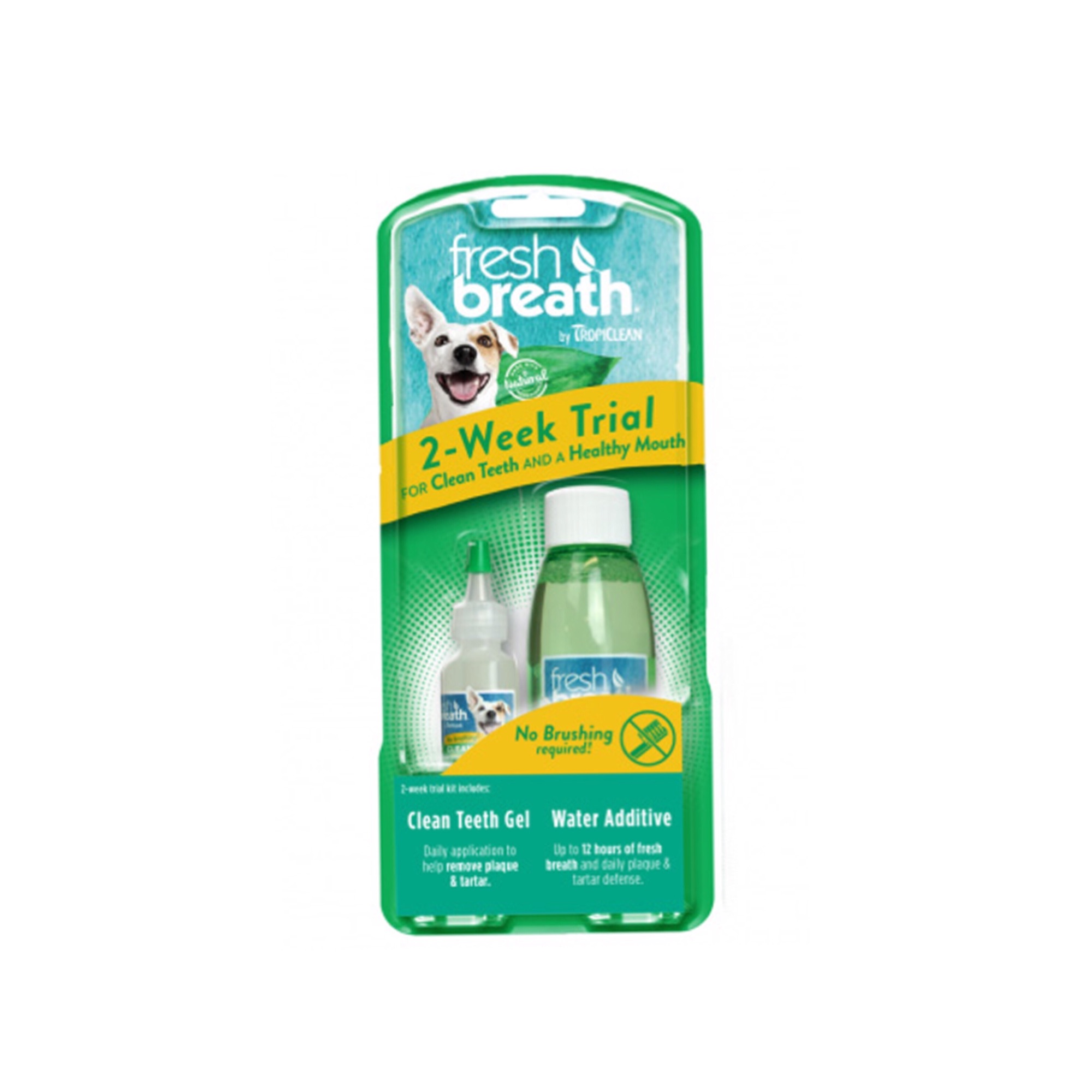 Tropiclean Fresh Breath ชุดทดลอง เจลกำจัดหินปูนและน้ำยาลดกลิ่นปาก 1 ชุด