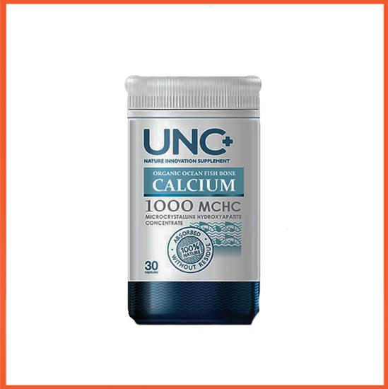 Unc Calcium ยูเอ็นซี แคลเซียม จากปลาทะเลน้ำลึก นวัตกรรม ของคนไทยที่ได้รับรางวัลแคลเซียมดีเด่น รับรองไม่ตกค้าง บรรจุ 30 แคปซูล (1 กระปุก) By Shopping Malls