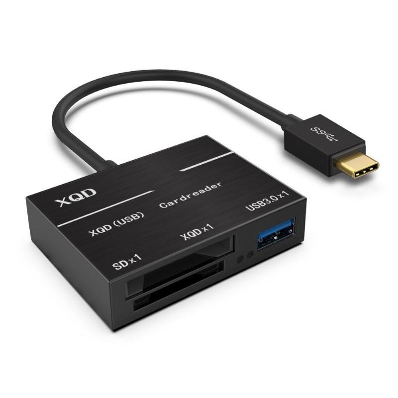 การ์ด SD Type C เป็น XQD ความเร็วสูง500เมกะไบต์/วินาที USB3.0ตัวอ่านการ์ดหน่วยความจำกล้องอะแดปเตอร์คอมพิวเตอร์สำหรับ Sony G Series Lexar