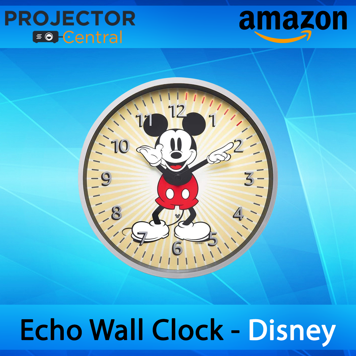 Amazon Echo Wall Clock See Timers At A Glance Amazon Echo Wall Clock Disney Mickey Mouse 3774