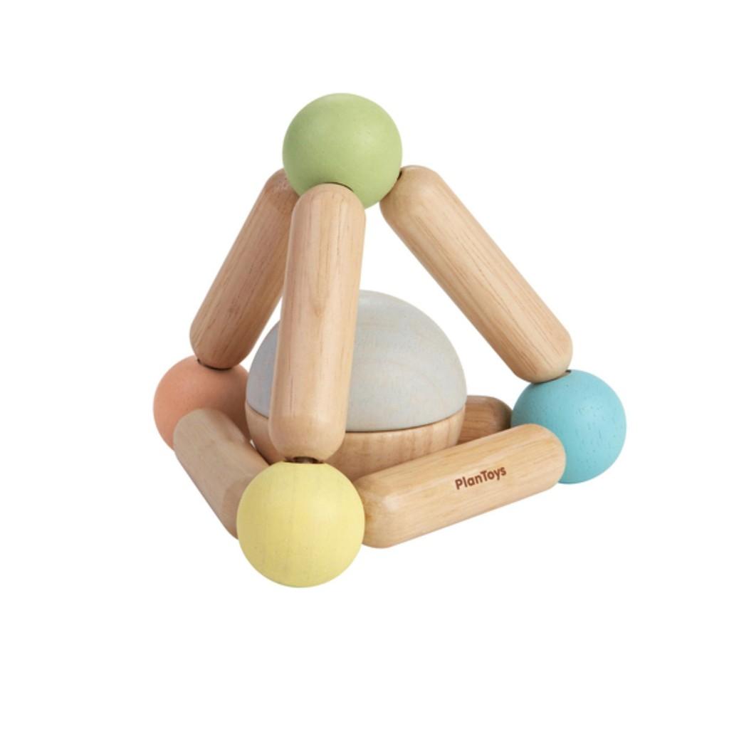 ควรมี Triangle Clutching Toy  ของเล่นไม้ปิรามิดแสนกล(หลากสี) ของเล่นเด็ก เสริมจินตนาการ