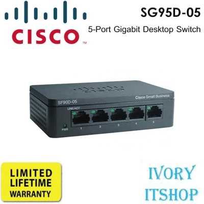 CISCO 5-Port Gigabit Desktop Switch SG95D-05