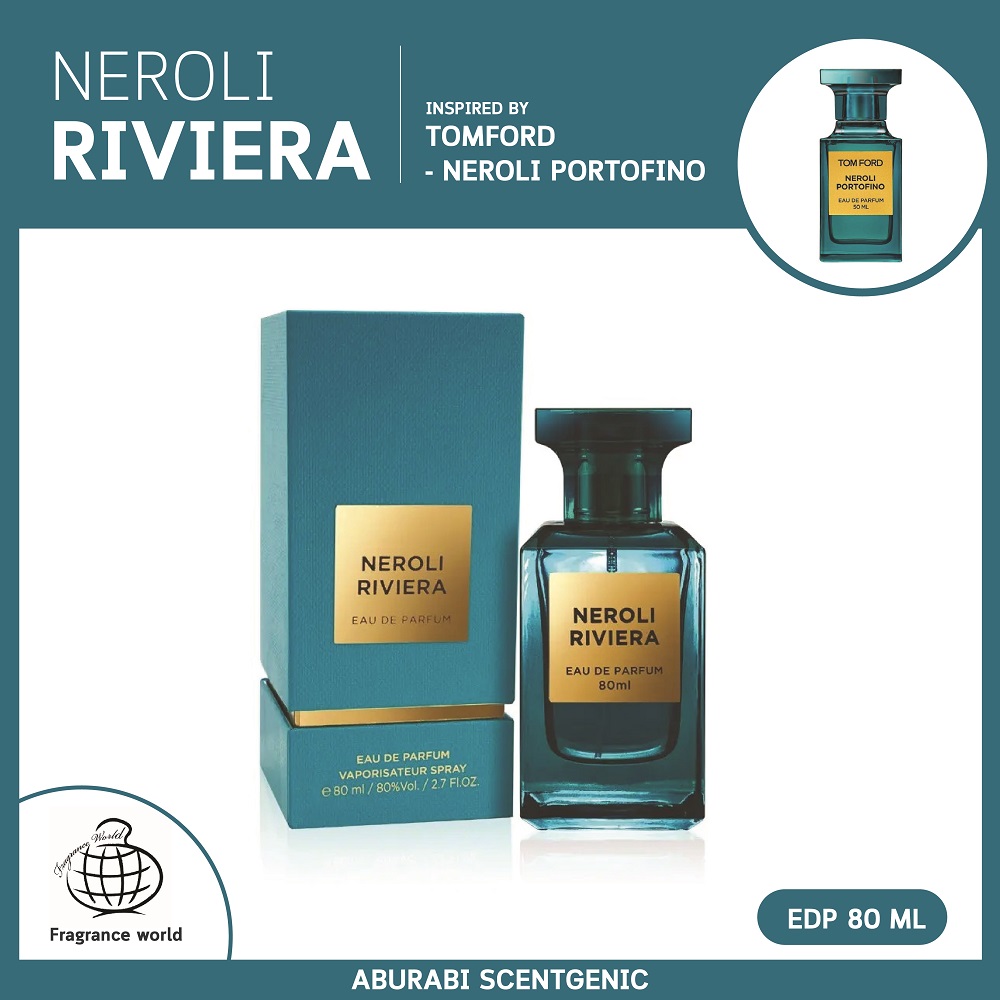 Eau De Parfum Fragrance World Néroli Riviera - 100 Ml - Inspiré De Tom Ford - Neuve En Boîte