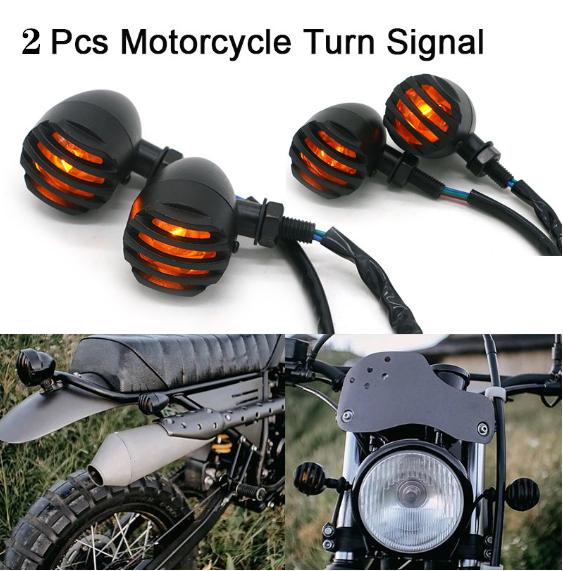 New Motorcycle Front Rear Turn Signals Indicators Lights For Harley