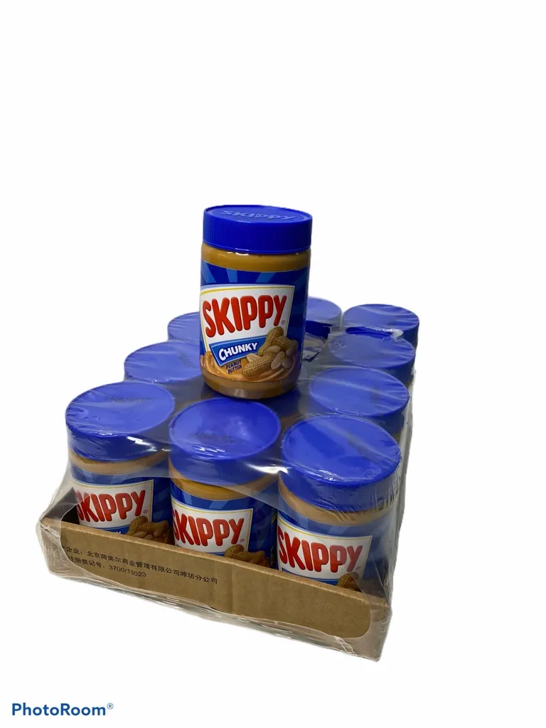 SKIPPY CHUNKY เนยถั่ว Peanut Butter ORIGINAL สีน้ำเงิน 530g 1ถาด/จำนวน 12 ขวด/บรรจุปริมาณ 530g ราคาส่ง ยกถาด สินค้าพร้อมส่ง