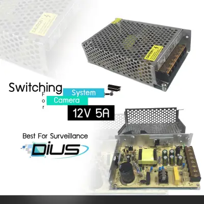 กล่องแปลงไฟ Switching Power Supply 12V 15A สำหรับระบบวงจรปิด / กล้องวงจรปิด / ไฟ LED