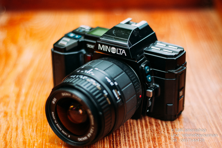 ขายกล้องฟิล์ม Minolta A7000 Serial  15233879 พร้อมเลนส์ Sigma 28-80mm Macro