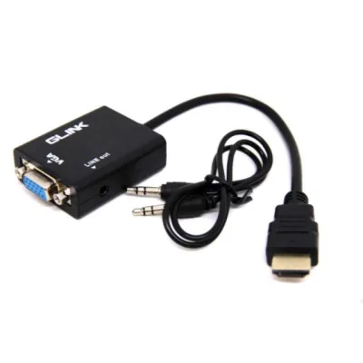 สาย HDMI To VGA+Audio Cable Glink