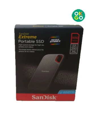 SSD (เอสเอสดีพกพา) 500 GB PORTABLE SANDISK EXTREME PORTABLE SSD (SDSSDE60-500G-G25)