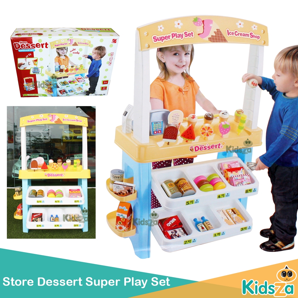 ชุดร้านไอศกรีมขนมหวาน Store Dessert Super Play Set [ของเล่นบทบาทสมมติ]