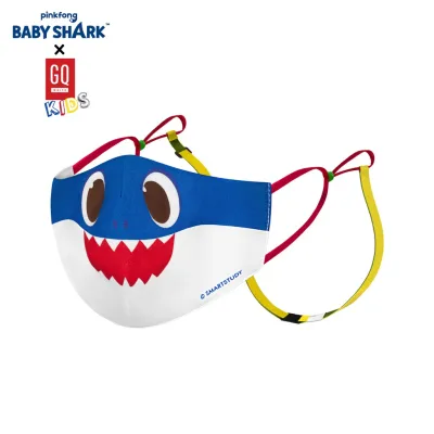 ☍✠ GQWhite™ Kids Mask หน้ากากเด็กผ้าสะท้อนน้ำ รุ่น Daddy Shark