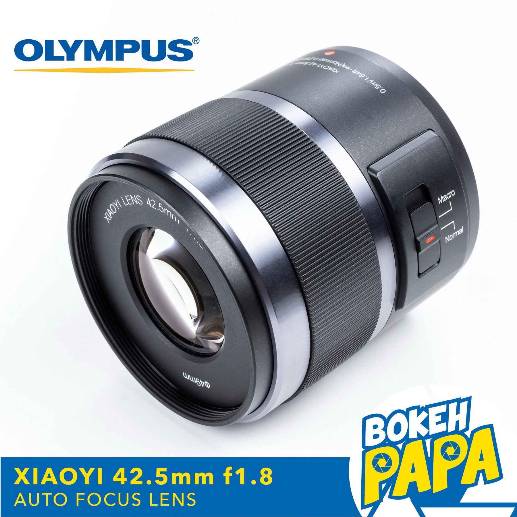 Xiaoyi 42.5mm F1.8 เลนส์ออโต้โฟกัส สำหรับใส่กล้อง Olympus And Panasonic Lumix Mirrorless ได้ทุกรุ่น ( Yi Auto Focus Lens 42.5mm F 1.7 ) ( Af / Mf ) ( เลนส์ละลาย ) ( หน้าชัดหลังเบลอ )( 50 Mm ). 