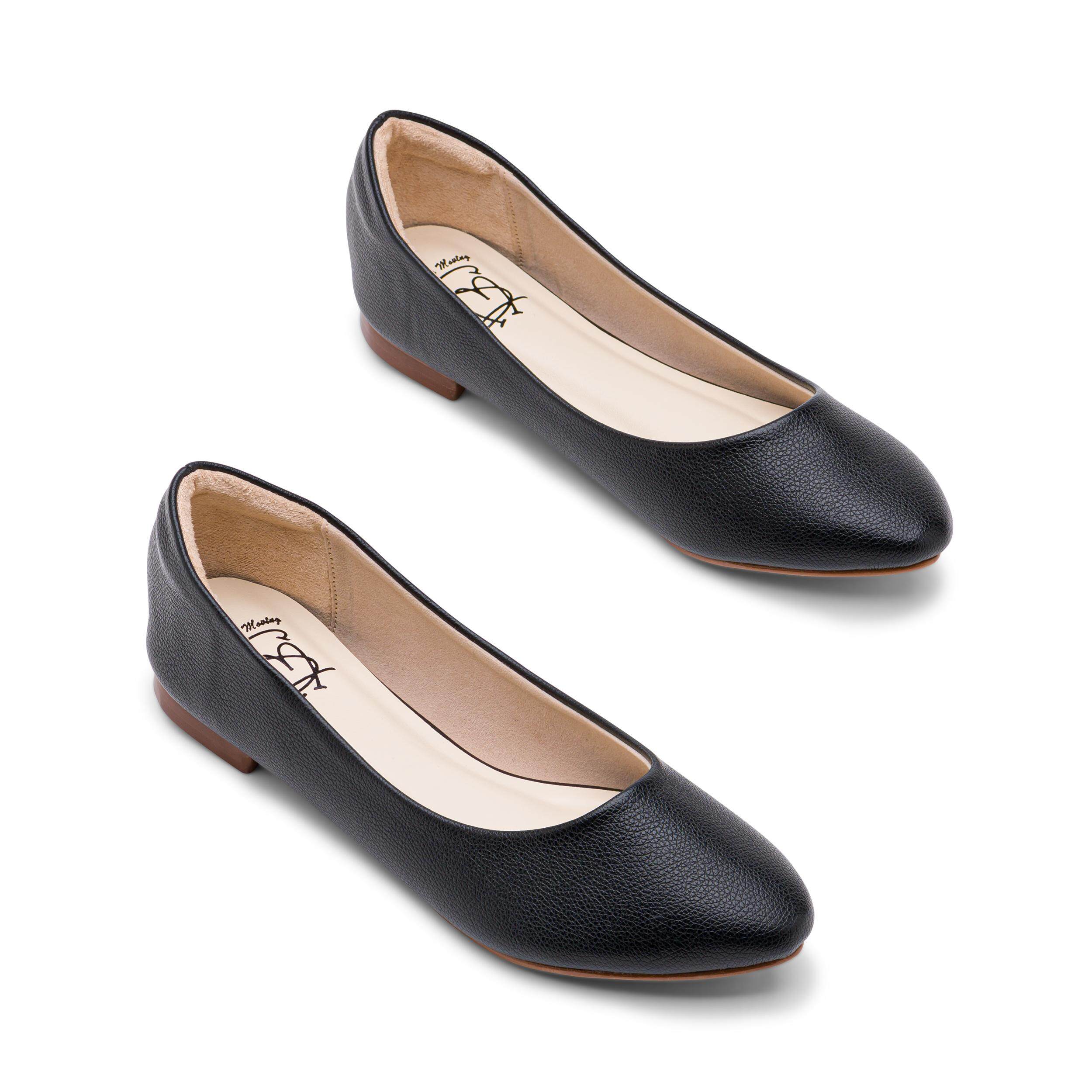 Ms.Choo Pointed Flats MONA : Black / รองเท้าส้นเตี้ยหัวแหลม / รองเท้าบัลเล่ต์ / รองเท้าคัทชู สีดำ