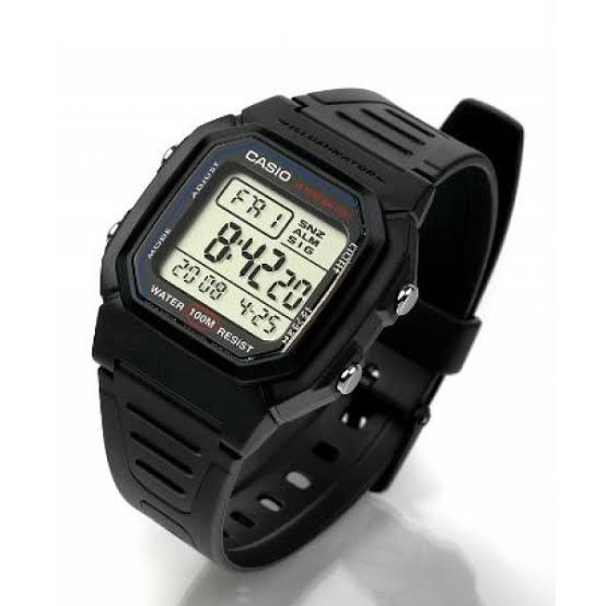 Win Watch Shop Casio รุ่น W-800H-1A นาฬิกาข้อมือสำหรับผู้ชายและเด็ก สายเรซิ่นสีดำ แบต 10 ปี -มั่นใจ ของแท้ 100% รับประกันสินค้า 1 ปีเต็ม (ส่งฟรี เคอรี่ทั่วไทย)