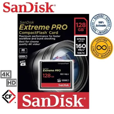 SanDisk 128GB Extreme Pro Compact Flash 160MB/s