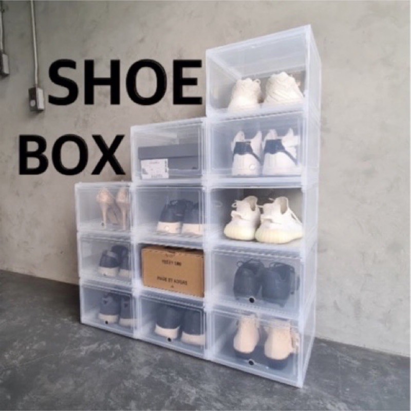 โปรโมชั่น  กล่องรองเท้า (ไซต์ผู้ชาย)ฝาสไลด์ กล่องเก็บรองเท้า กล่องใส่รองเท้า ราคาถูก กล่อง กล่องอเนกประสงค์ กล่องพลาสติก กล่องรองเท้า กล่องเก็บของ กล่องใส่ของ กล่องมีฝาปิด มีล้อ ใส่ของ