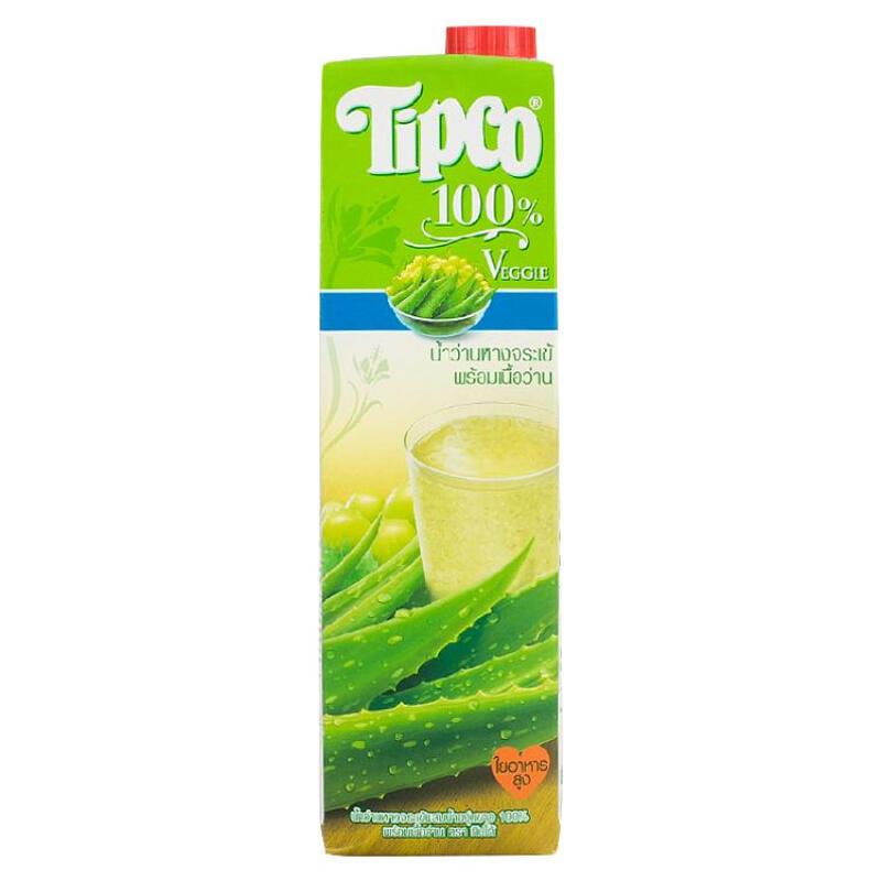 ทิปโก้ (TIPCO) เว็จจี้ น้ำว่านหางจระเข้พร้อมเนื้อว่าน 100% 1 ลิตรเครื่องดื่ม