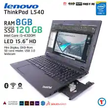 ภาพขนาดย่อของสินค้าโน๊ตบุ๊ค Lenovo ThinkPad L540 Intel Celeron-Core i5 GEN 4 RAM 8GB SSD 120 GB จอ 15.6 นิ้ว HD Webcam มีแป้นตัวเลขแยก คอมมือสอง สภาพดี มีประกัน บริการหลังการขาย By Totalsol