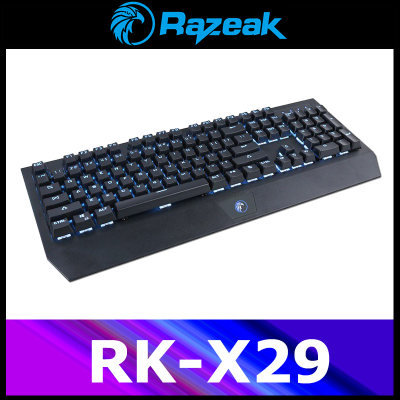 Razeak RK-X29 คีบอร์ดเกมมิ่ง Keyboard Blue Switch บลูสวิตซ์ RGB Mechanical Gaming Razeak RK-X29 คีบอร์ดเกมมิ่ง Keyboard Blue Switch บลูสวิตซ์ RGB Mechanical Gaming