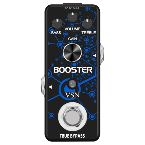 VSN Guitar Booster Effect Pedal Analog Boost Effects Pedals for Electric Guitar Pure Clean Mini Boost Pedals True Bypass