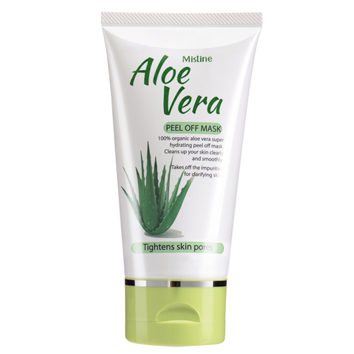 Mistine Aloe Vera Peel Off Mask 50g. เจลลอกหน้า สำหรับผู้ชาย สูตรว่านหางจระเข้ ขจัดสิวเสี้ยนและสิ่งสกปรกบนใบหน้า เผยผิวสะอาดสดใส