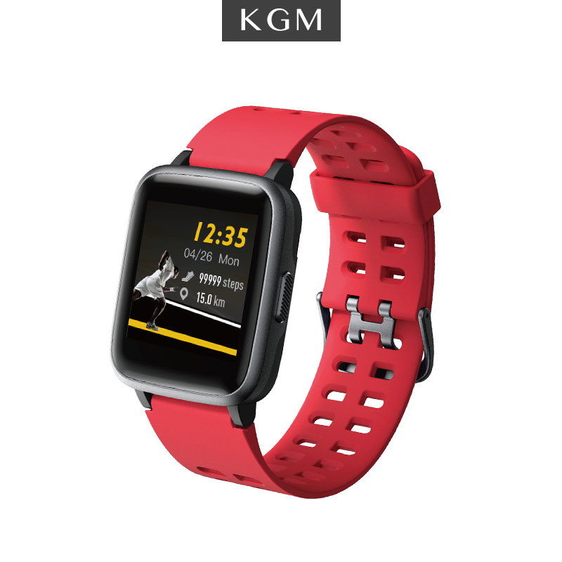 KGM โลหะสัมผัสแบบเต็มหน้าจอ Smart Watch นาฬิกาสมาทวอช สมาร์ทวอทช์ นาฬิกาดิจิตอล Smartwatch เครื่องวัดอัตราการเต้นของหัวใจ โหมดมัลติสปอร์ต กันน้ำ IP68 นาฬิกาผู้หญิง นาฬิกาผู้ชาย สี สีแดง สี สีแดงการเชื่อมต่อนาฬิกา บลูทูธขนาดหน้าปัด ฟรีไซส์ขนาดหน้าปัด (มม) 