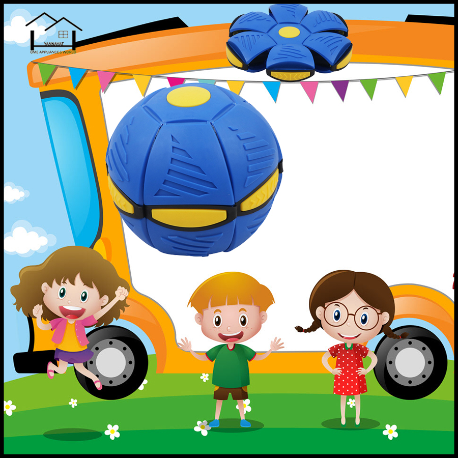 ลูกบอลวิเศษยูเอฟโอพร้อมโคมไฟระบายอากาศจานร่อนจานบินของเล่นแม่และเด็ก