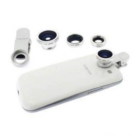 LIEQI LQ-008 4in1 Universal Clip Lens (เลนส์ CPL ตัดแสงสะท้อน) - สีเงิน แถมฟรี Monopod Selfie Z07-1(สีดำ) + Remote Shutter (สีขาว)