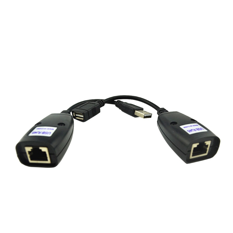 2pcs to RJ45 LAN Cable Adapter Extender Cat5 RJ45 Cat6 Patch Cord USB Extension Lan Network Ethernet Repeater Cable