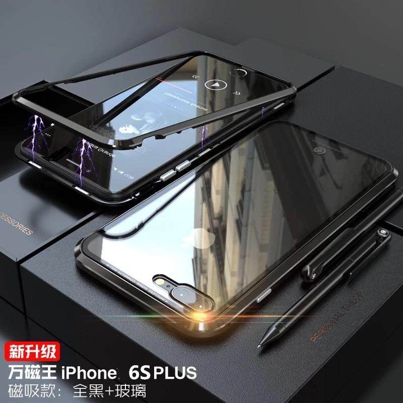 Case iPhone 6Plus 6splus เคสไอโฟน สินค้าพร้อมจัดส่ง เคสแม่เหล็ก เคสประกบ360 Magnetic Case 360 degree ไอโฟน6พลัส iphone 6plus ไอโฟน 6พลัส เคสมือถือ เคสกันกระแทก รุ่นใหม่ แม่เหล็ก ประกบ หน้า-หลัง สินค้าใหม่ สี ดำ