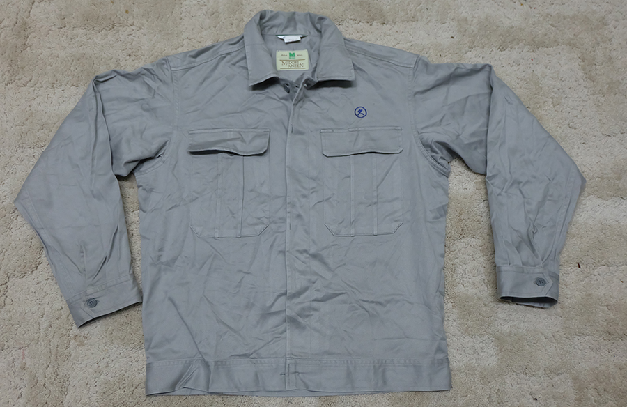 เสื้อช็อป เสื้อช่าง เสื้อช็อปช่าง​ เสื้อทำงาน เสื้อยูนิฟอร์ม​ uniform​ work​ ​shirt มือ 1 ของญี่ปุ่น ไซส์ L