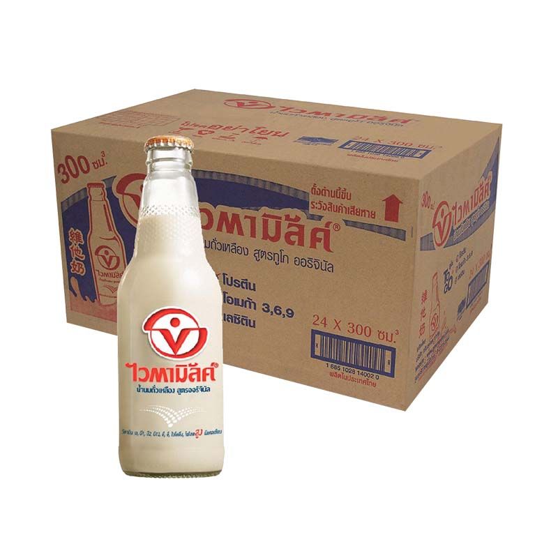 ไวตามิลค์ นมถั่วเหลือง สูตรทูโก ออริจินัล 300 มล. x 24 ขวด/Vitamilk Soy Milk Formula 2 Goo Original 300ml x 24 bottles