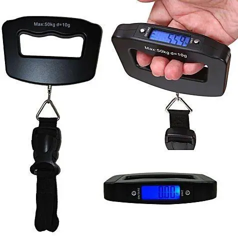 Realtec เครื่องชั่งน้ำหนัก เครื่องชั่งกระเป๋า ดิจิตอล แบบพกพา Electronic LCD Luggage Scale 50Kg/10g