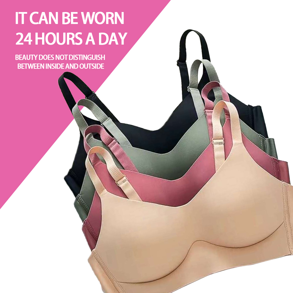 Sexy sports bra seamless bra same design solid color tone elastic waist ...