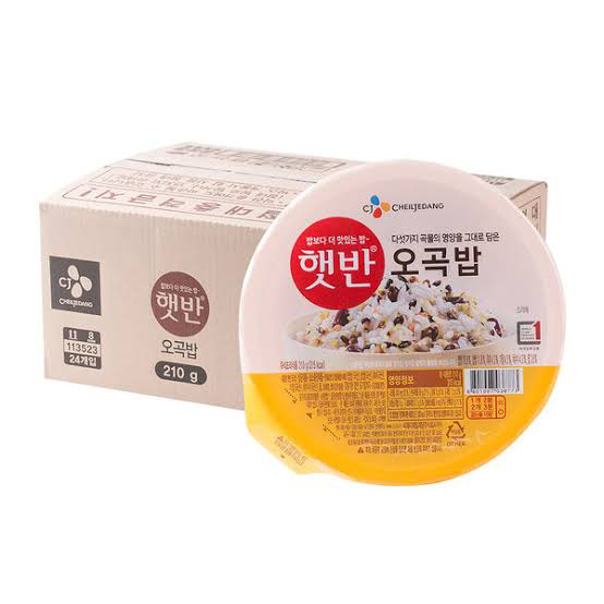 [Original] 햇반오곡밥 CJ Cooked Korean Five Grains Rice (ข้าวธัญพืชเกาหลี) 210g*24
