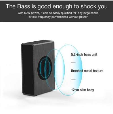ดูภาพ JY AUDIO S2 Subwoofer ขนาด 5.2'' 60W Wired Subwoofer for Home Theatre System Bass Woofer Speaker for Q9 A9 A9K A9S A9KS TV Soundbar เพิ่มเติม JY AUDIO S2 Subwoofer ขนาด 5.2'' 60W Wired Subwoofer for Home Theatre System Bass Woofer Speaker for Q9 A9 A9K A9S A9KS TV Soundbar