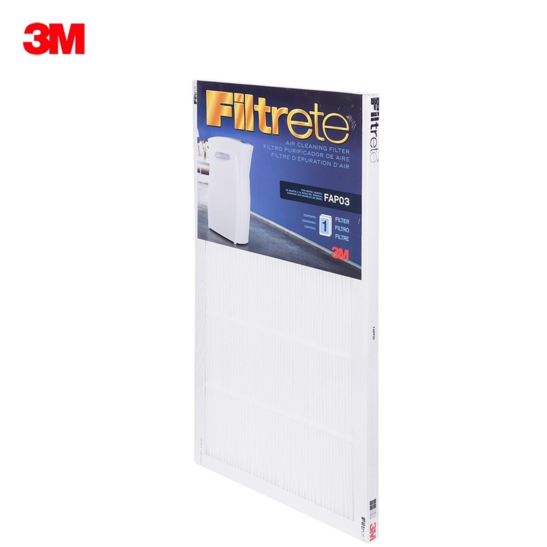 3M ฟิลทรีตท์ ฟิลเตอร์สำหรับเครื่องฟอกอากาศ รุ่นอัลตร้า คลีน Filter for 3M Filtrete™ Ultra Clean Air Purifier FAPF03