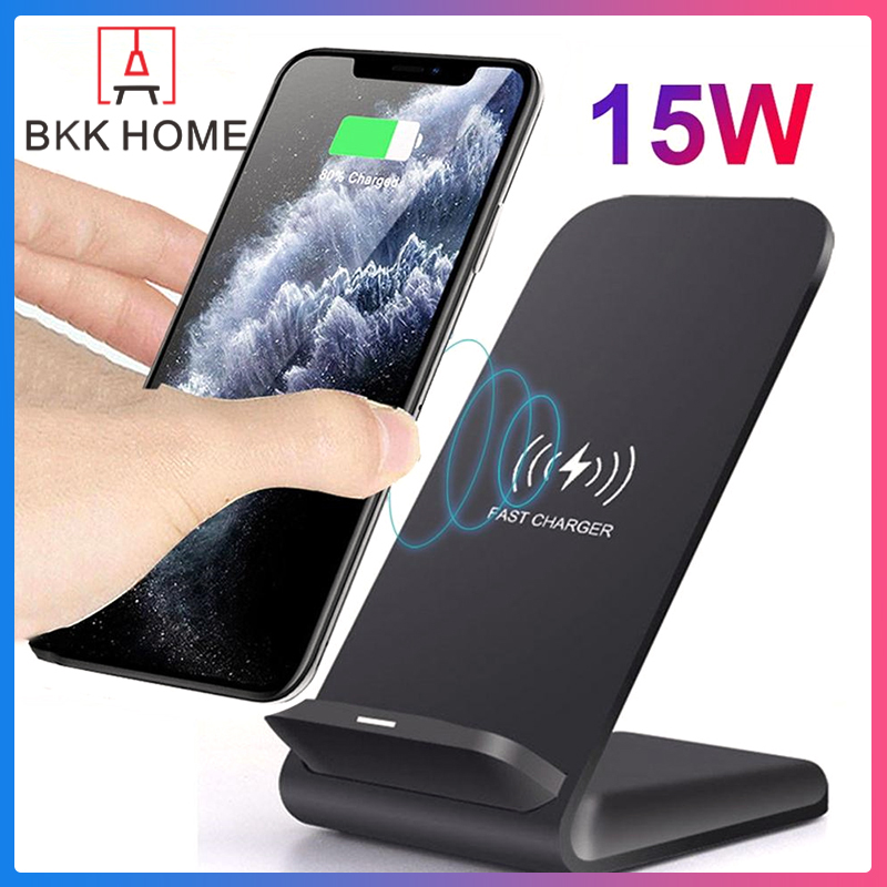 15W ที่ชาร์จไร้สาย แท่นชาร์จไร้สาย สำหรับ Fast Charger Wireless Charging Pad for Samsung iPhone