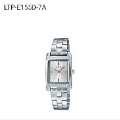 Casio แท้100% รุ่น LTP-E165D นาฬิกาผู้หญิง สายสเตนเลส
