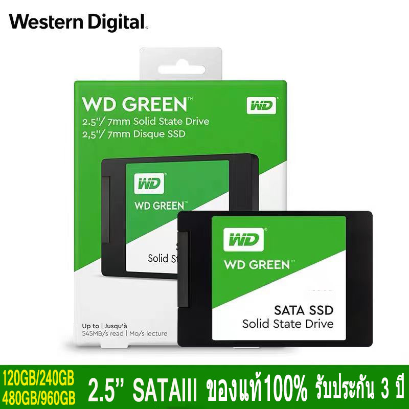 WD HARDDISK SSD GREEN WDS120G1G0A-00SS50 120GB SATA 2.5 INC READ:540MB ...